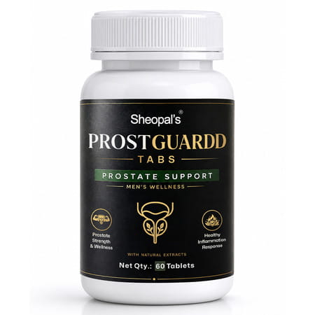 Sheopals Prostguardd Support Tablets For Men | Ayurvedic Urinary Wellness Supplement | 60 Pcs
