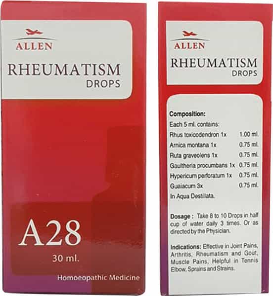 Allen Laboratories A28 Rheumatism Drops 30 Ml