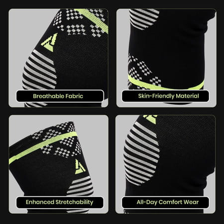 Actifit Knee Support Brace | Compression & Pain Relief | M Size | Multicolor | 1 Pack