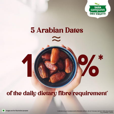 Tata Sampann Premium Arabian Dates/Khajoor| 500G