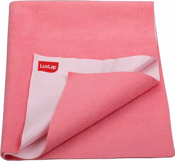 Luvlap Instadry Extra Absorbent Dry Sheet Or Bed Protector Salmon Rose 0M+ Medium 70X100cm