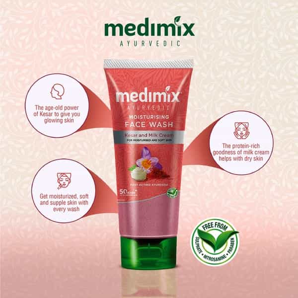 Medimix Ayurvedic Moisturising Face Wash - 100Ml