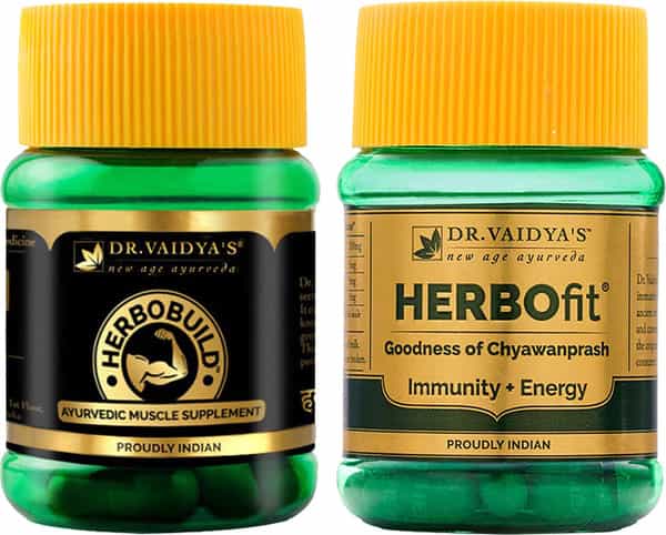 Dr. Vaidya's Ayurvedic Fitness Pack (Herbobuild Chyawan 30 Capsules & Herbofit Chyawan 30 Capsules)