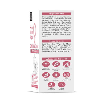 Sheneed Feminine Intimate 24Hr Odour Control Wipes - 10N (Pack Of 2)