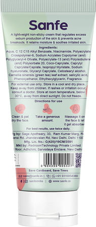 Sanfe Promise Salicylic Acid Face Lush Cream For All Skin Types For Even Skin Tone 50gm