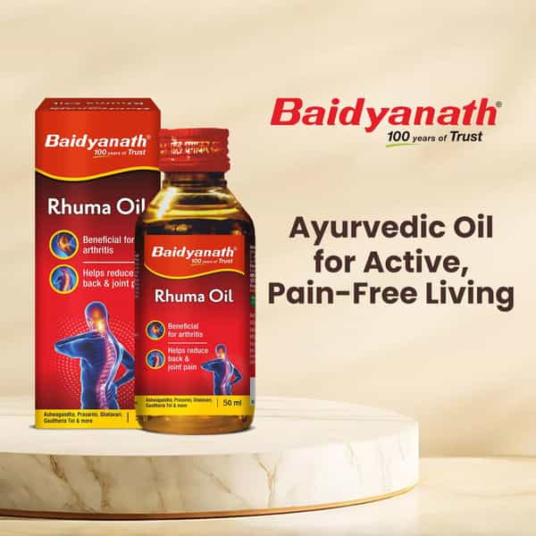 Baidyanath Ayurved Rhuma Oil 50Ml | Herbal Joint & Muscle Wellness Oil