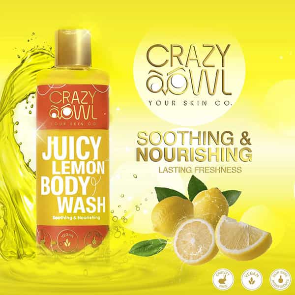 Crazy Owl Juicy Lemon Body Wash- Soothing & Nourishing