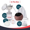 Luvlap Adore Electric Breast Pump With 2 Phase Pumping Rechargeable Battery 2Pcs Breast Pads Free