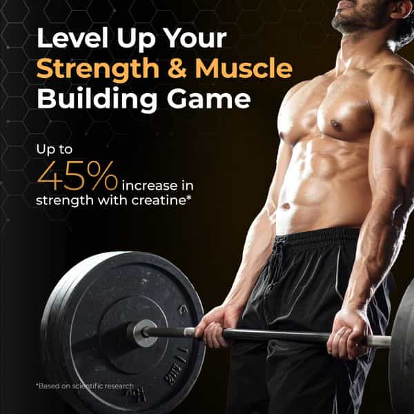 Nutrabay Gold Micronised Creatine Monohydrate Powder | Nabl Lab Tested | 3G/Serving - 120G Pineapple