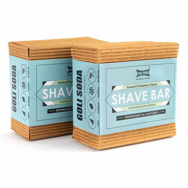 Goli Soda All Natural Probiotics Shave Bar - 90 G (Pack Of 2)