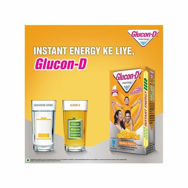 Glucon-D Mango Punch Refill Of 200 G