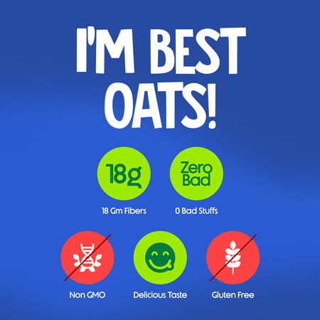 Alpino High Protein Super Rolled Oats Unsweetened Pouch 1 Kg