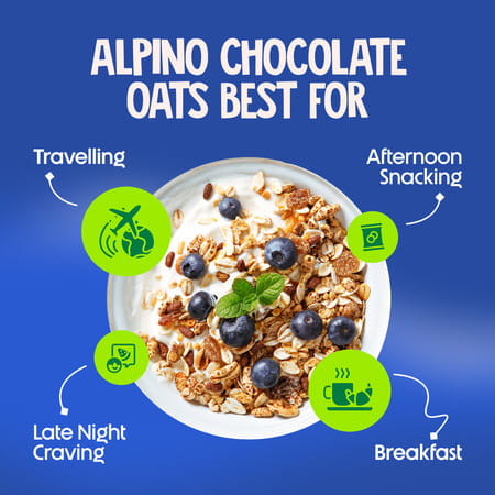 Alpino High Protein Super Rolled Oats Unsweetened Pouch 1 Kg