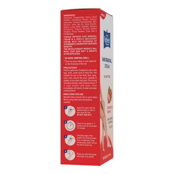 Refresh Strawberry Hair Removal Pack Of 2 | 60Gm Each