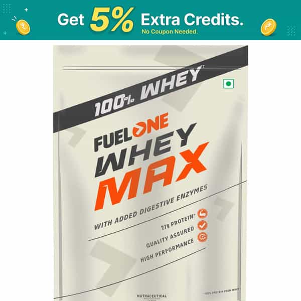 Fuel One Whey Max | Whey Protein Concentrate & Whey Protein Isolate | 27G Protein (Chocolate | 2Kg)