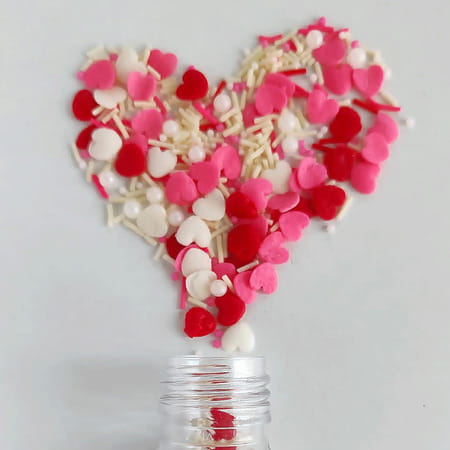 Serapheena Sugar Sprinkles For Cakes & Cupcakes Decoration 100 Gram (Love)