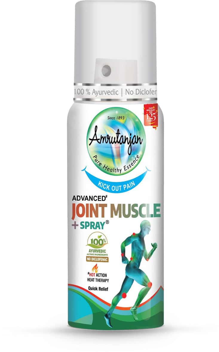 Amrutanjan Advanced Joint Muscle Plus Spray 80 Gm