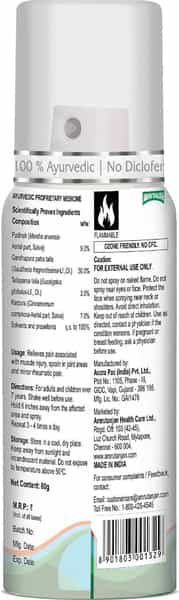 Amrutanjan Advanced Joint Muscle Plus Spray 80 Gm