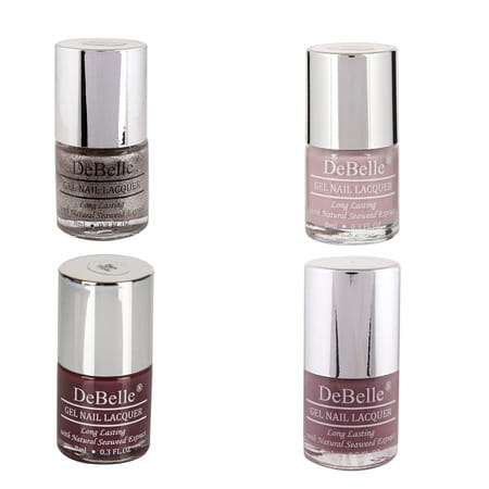 Debelle Gel Nail Polish Combo Set Of 4 Berry Pastels -32ml(8ml Each)