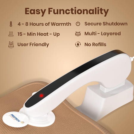 Medtech Premium Electric Hot Water Gel Bag For Pain Relief, Reusable, Heating Bag For Period Cramps