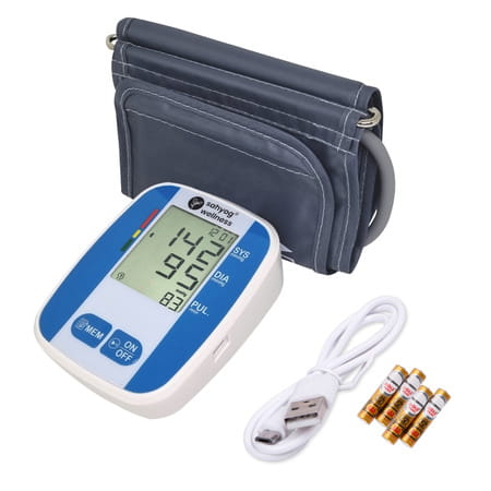 Sahyog Wellness Fully Automatic Upper Arm Digital Blood Pressure Monitor Machine (White)
