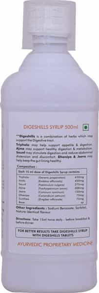 Herbal Hills Digeshills Herbal Shots 500Ml Syrup For Healthy Digestion