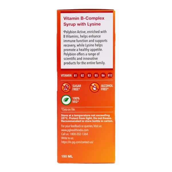 Polybion Active Mango | Sugar-Free | Builds Imunity | Stimulates Appetite | 150 Ml
