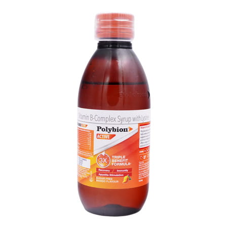 Polybion Active Mango | Sugar-Free | Builds Imunity | Stimulates Appetite | 150 Ml