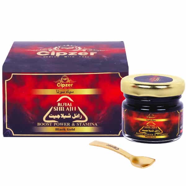 Cipzer Royal Shilajit Black Gold Resin 20G Pure Himalayan Shilajit For Sexual Stamina & Gym Power