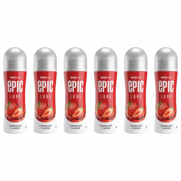 Manforce Epic Strawberry Flavored Lube 60 Ml X Pack Of 6