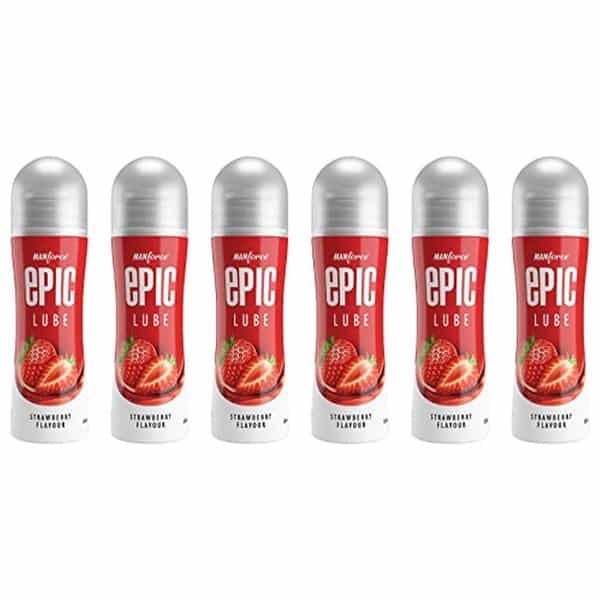 Manforce Epic Strawberry Flavored Lube 60 Ml X Pack Of 6