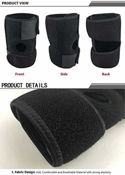 Skudgear Adjustable Elbow Support Brace Perfect Strap Sleeve For Pain Relief Sports Gym Free Size