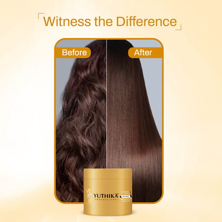 Yuthika Professional Vertix Hydrolyzed Keratin Hair Mask For Chemically Treated Hair 150Ml