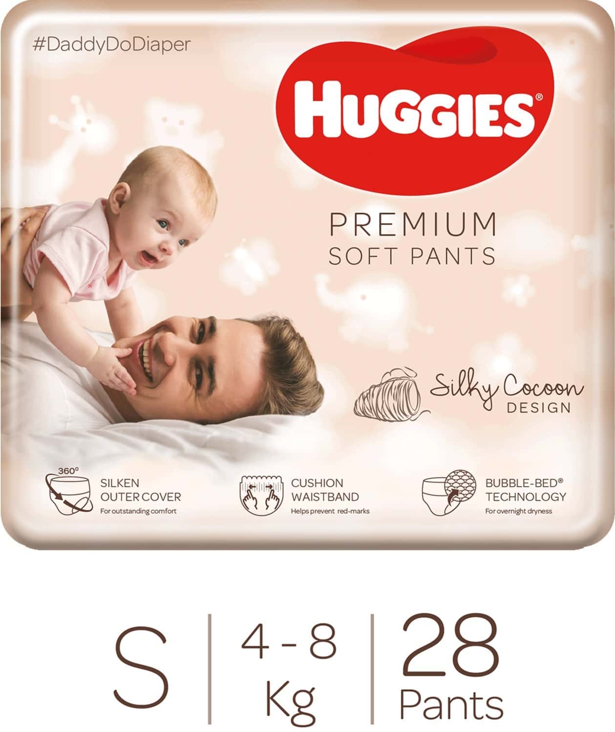 Huggies Premium Soft Pants Small Size Diaper Pants 28 Count