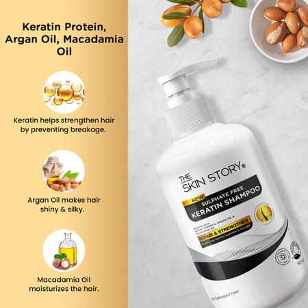 The Skin Story Sulphate Free Keratin Shampoo | 190ml