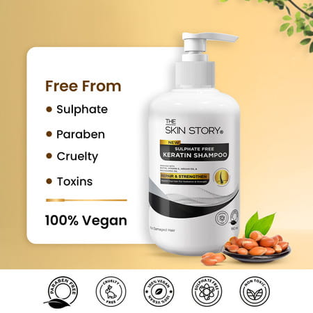 The Skin Story Sulphate Free Keratin Shampoo | 190ml