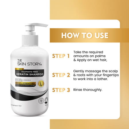 The Skin Story Sulphate Free Keratin Shampoo | 190ml