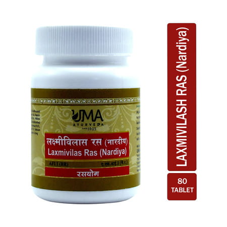 Uma Ayurveda Laxmivilas Ras (Nardiya) Ayurvedic Tablets 80 Tab