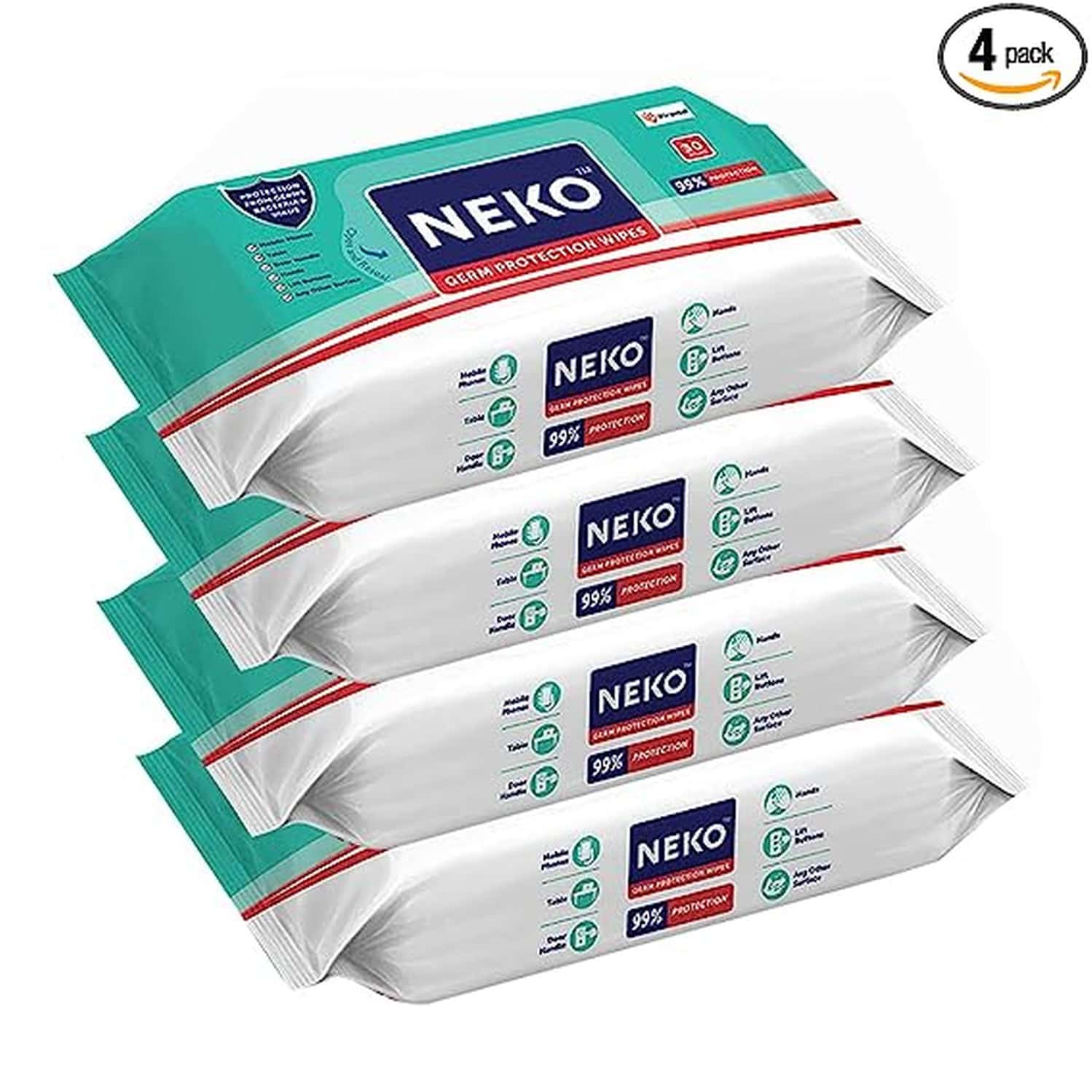 Neko Disinfectant Wipes 30'S Pack Of 4