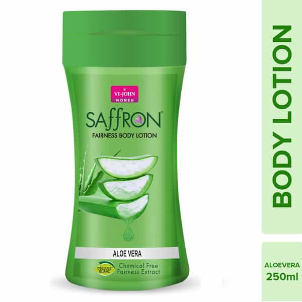 Vi-John Saffron Fliptop Aloevera Fairnes Body Lotion For Men & Women 250Ml