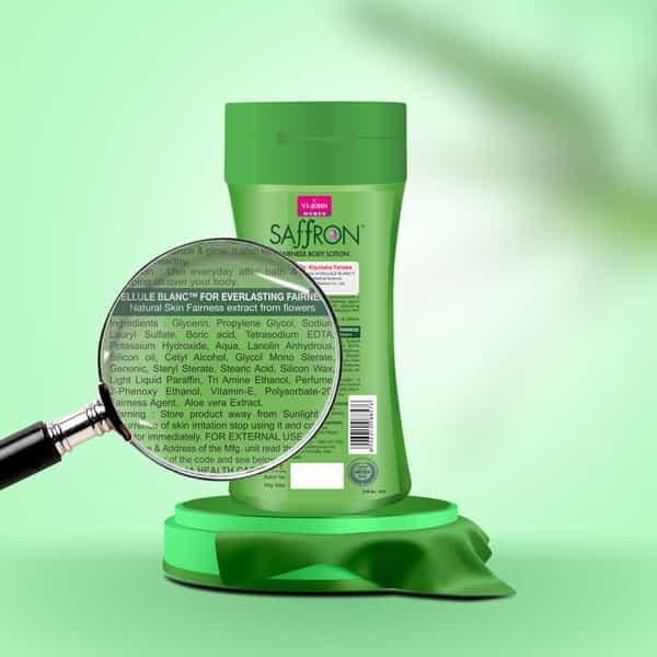 Vi-John Saffron Fliptop Aloevera Fairnes Body Lotion For Men & Women 250Ml