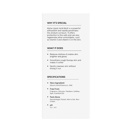 Minimalist Alpha Lipoic+ Glycolic 7% Cleanser 100ml