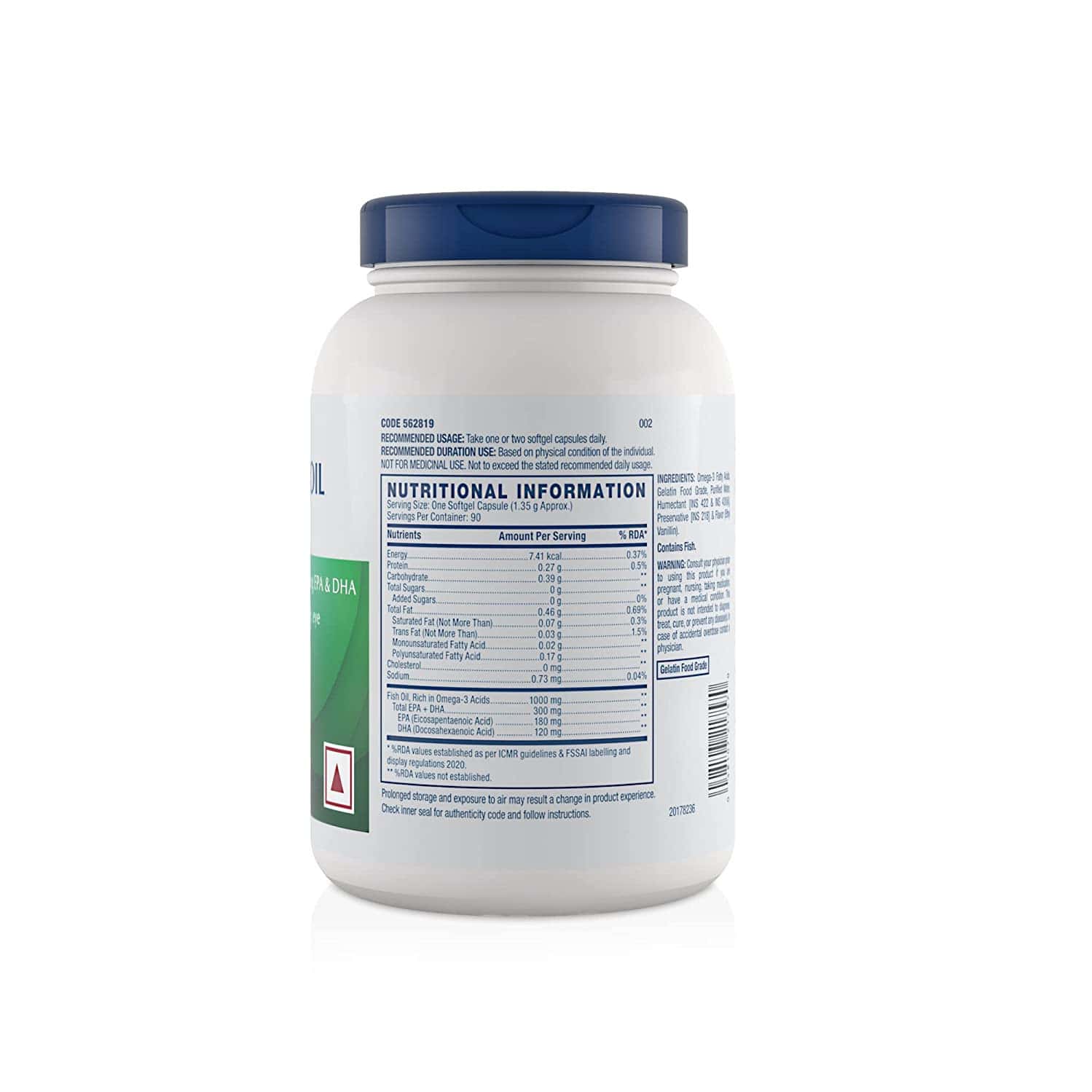 Buy GNC FISH BODY OIL FOR MEN & WOMEN 1000MG OMEGA3S WITH EPA & DHA