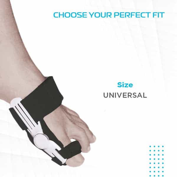Vissco Bunion Support| Provides Support To Big Toe & Fracture Support (Black)