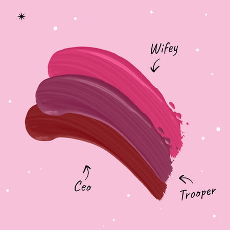 Myglamm Popxo Squad Liquid Lipstick Kit-Wifey | Trooper | Ceo