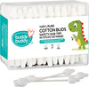 Buddsbuddy 100% Pure Cotton Buds Safety Ear Tips 60 Sticks/ 120 Swabs