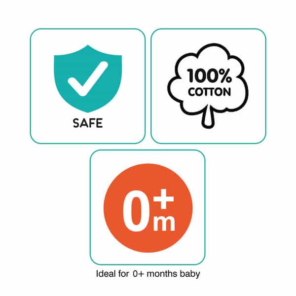 Buddsbuddy 100% Pure Cotton Buds Safety Ear Tips 60 Sticks/ 120 Swabs