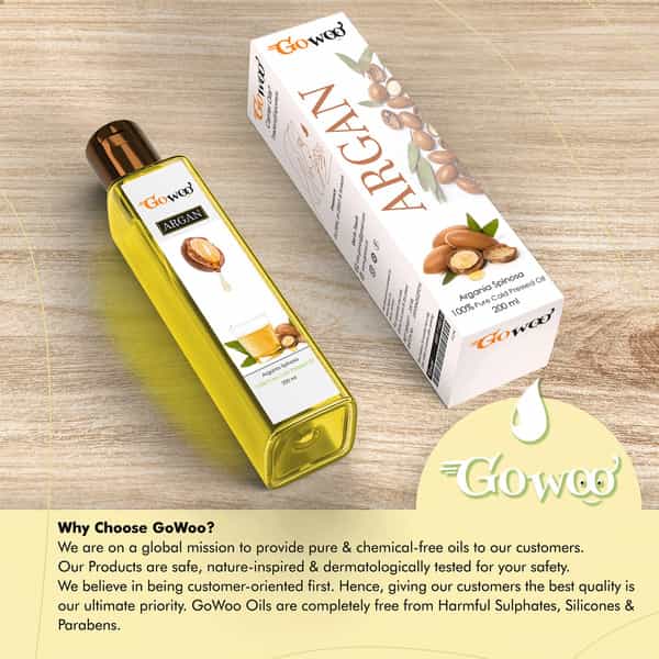 Go Woo 100% Pure Argan Carrier Oil For Face