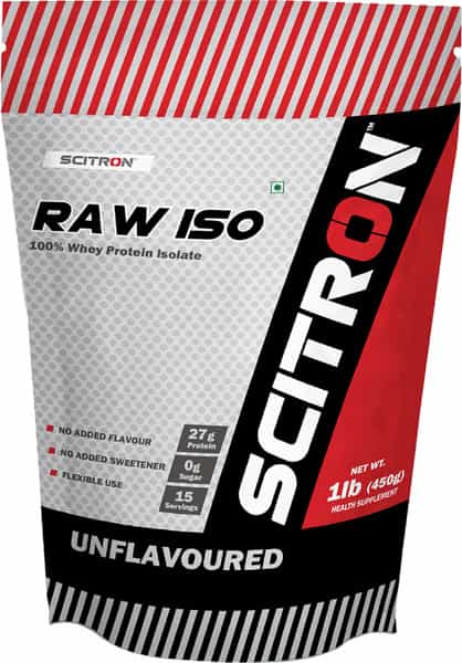 Scitron Raw Iso (100% Whey Protein Isolate) - 1.1 Lb (450G)
