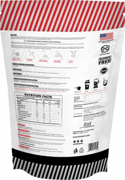 Scitron Raw Iso (100% Whey Protein Isolate) - 1.1 Lb (450G)